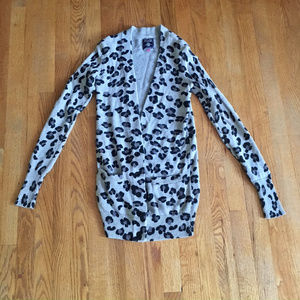 Leopard Print Cardigan by Pink